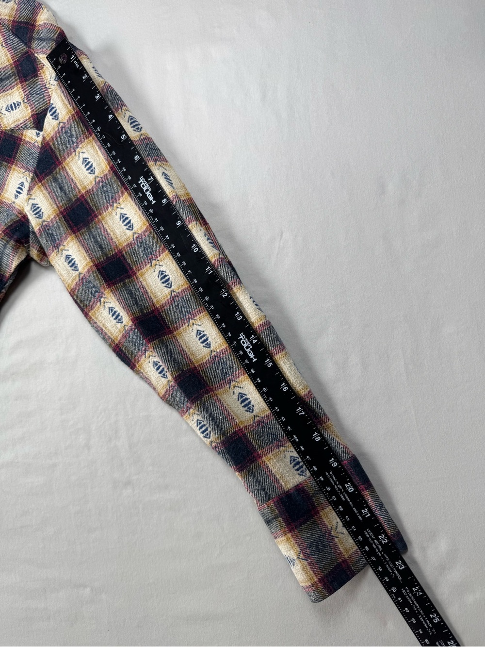 ELY Cattleman Western Pearl Snap Plaid Flannel Shirt Mens M - Picture 10 of 11